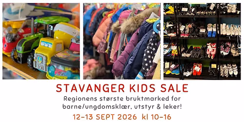 Stavanger Kids Sale høsten 2026 -  STORT bruktmarked