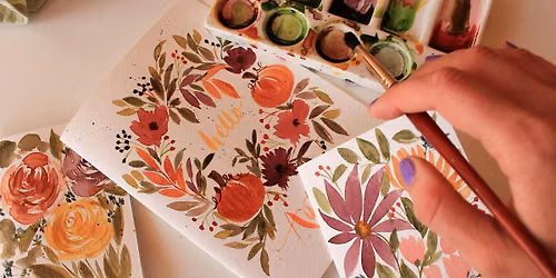 Autumnal Watercolour Floral Cards Workshop