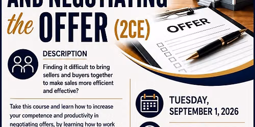 Success Series: Presenting and Negotiating the Offer (2CE)