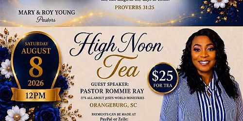 High Noon Tea by W.I.S.E.  Women's Ministry of PPM
