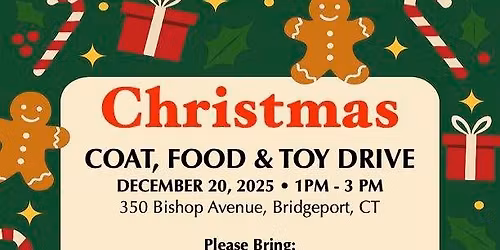 Christmas Coat Food and Toy drive