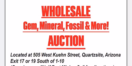 Quartzsite Mineral Auctions 2026