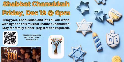 Shabbat Chanukkah Service and Dinner