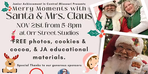 JA in Central Missouri Presents Merry Moments with Santa & Mrs. Claus