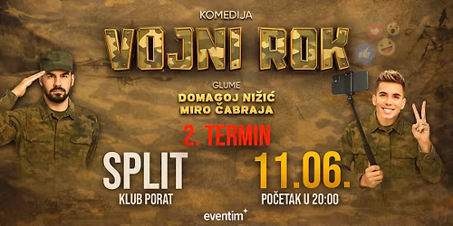 VOJNI ROK I Split 2. termin, 11.6.2026.
