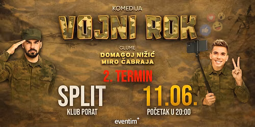 VOJNI ROK I Split 2. termin, 11.6.2026.