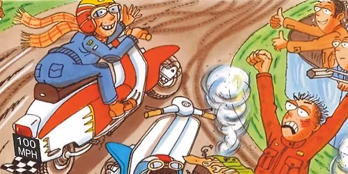 Scooter on the Mount August Hill Climb