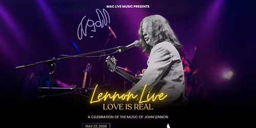 Lennon . Live at FLATO Academy Theatre Lindsay