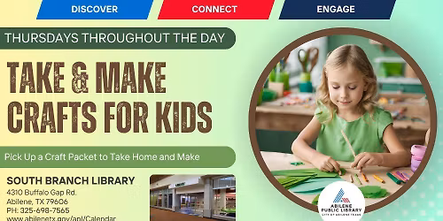 Take & Make Crafts (South Branch)