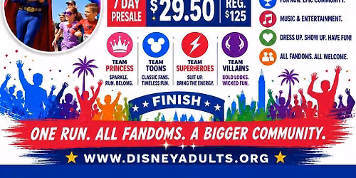  Disney Adults Fan 5K ANAHEIM 