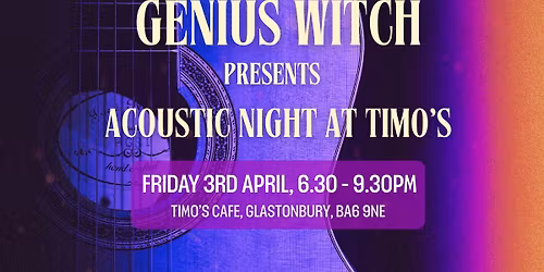 Genius Witch presents Acoustic Night at Timo's