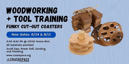 Beginner Woodworking Class - Make A Coaster