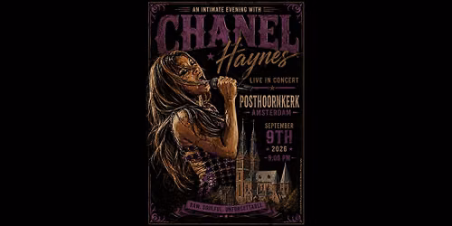 Chanel Haynes at the Posthoornkerk Amsterdam 9 September 2026