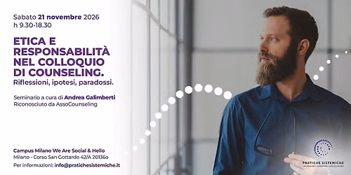 Etica e responsabilit\u00e0 nel colloquio di counseling.