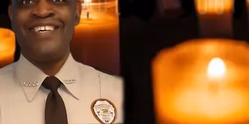 Candle vigil  Officer Jones