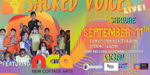 Sacred Voices LIVE September Open Mic