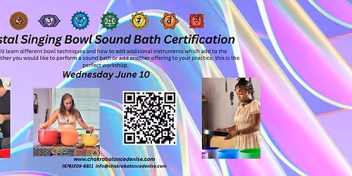 Crystal Singing Bowl Sound Bath Certification