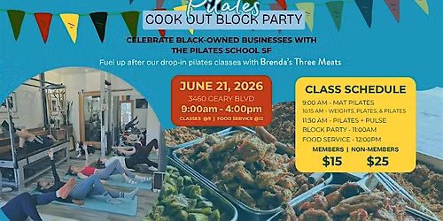 JUNETEENTH PILATES BLOCK PARTY!!!
