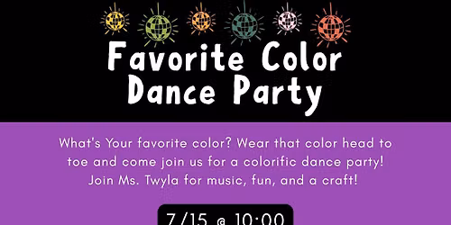 Favorite Color Dance Party
