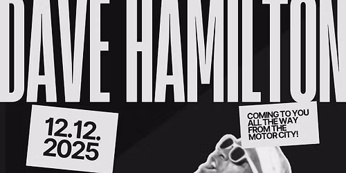 Dave Hamilton LIVE @ Elephant In The Room