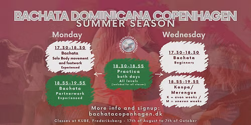 Experienced Bachata - partnerwork - Summer season