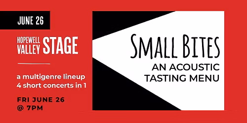 Small Bites: An Acoustic Tasting Menu