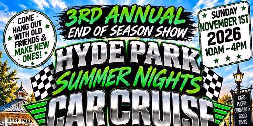 3rd Annual End of Season Car Show