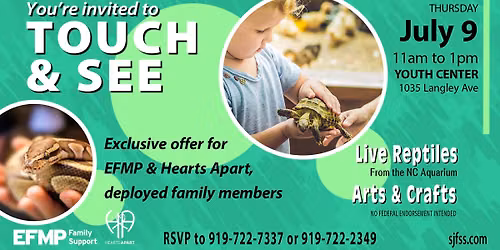 Touch & See: Aquarium Visit (Base Access Only)