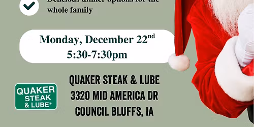 Dinner With Santa at Quaker Steak & Lube! \u2728\ud83c\udf85
