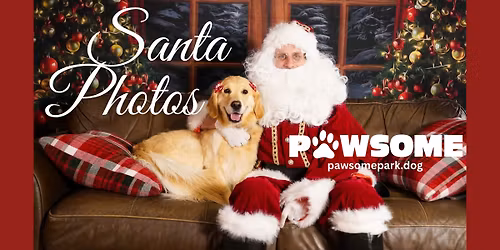 Free Dog Photos with Santa at Pawsome Park and Lodge Everett