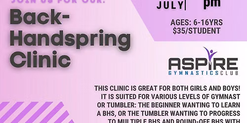 Back-Handspring Clinic 