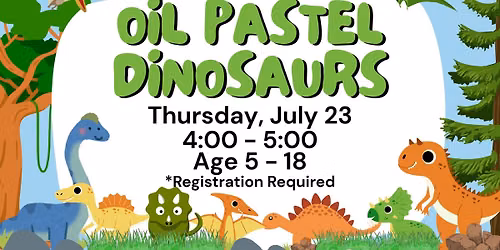 Oil Pastel Dinosaurs