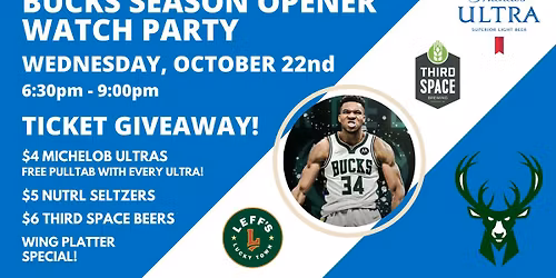 Bucks Season Opener Watch Party