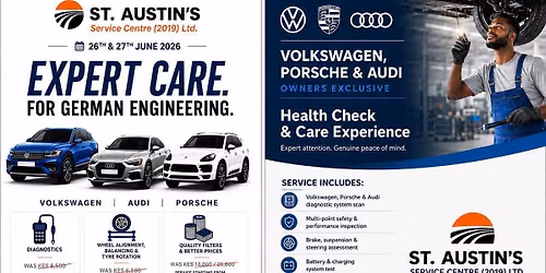 VW, Porsche and Audi Health check with service discount Event