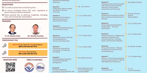 \ud83d\udccc 2-Day Workshop\ud83d\udccc Workshop on Planning a Decommissioning Project