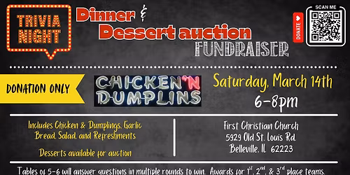 Youth Trivia, Dinner & Dessert Auction Fundraiser