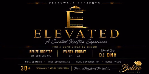 Elevated : A Curated Rooftop Experience For A Sophisticated Crowd.