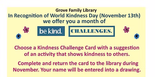 Be Kind Month Challenge - All November Long!