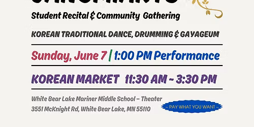 JangmiArts Student Recital & Community Gathering