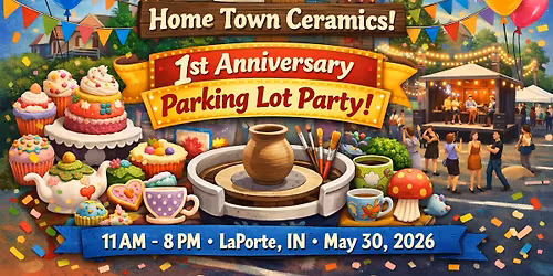 Wonderland Bakes and Makes at Home Town Ceramics Parking lot Party!