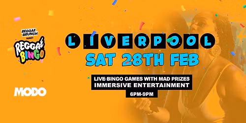Reggae Bingo - Liverpool - Sat 28th Feb