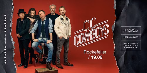 CC Cowboys – Rockefeller 40 år // 19.06.26 — Auditorium AS, Rockefeller - John Dee - Sentrum Scene, Badstugata 2 , 0183 Oslo, Norway
