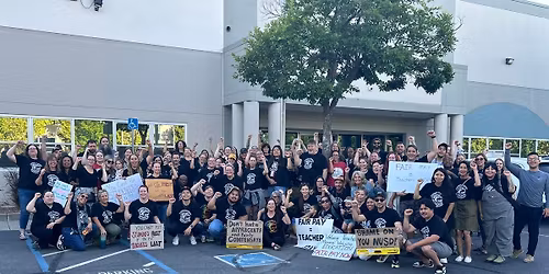 Rally and School Board Meeting