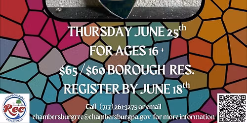 June Stained Glass Workshop- Bee or Honeycomb