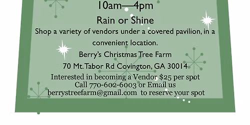 Christmas Market on the Farm - Berry's Tree Farm