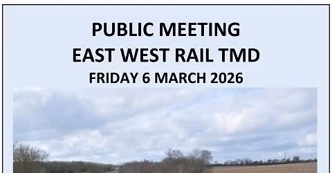 Public meeting - Proposed EWR Train Maintenance Depot on Whaddon Road