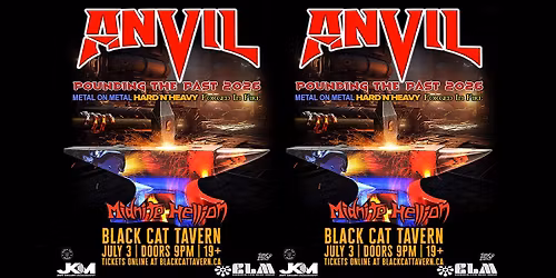 Anvil w\/ Midnite Hellion & Guests - Saskatoon, SK