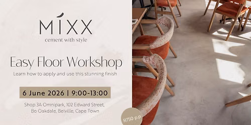 Mixx Cement Easy Floor Workshop at Mixx Cement Durbanville!