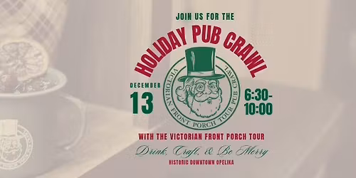 2025 Victorian Front Porch Tour Pub Crawl