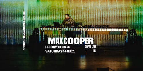 Max Cooper - 3D\/AV Live - Feeling Is Structure Tour \u2022 Club Wintercircus